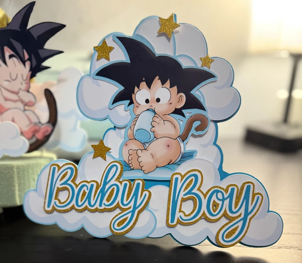 Dragon Ball Baby Shower Decoration, cake topper, table centerpiece, cupcake top - Image 3 of 4