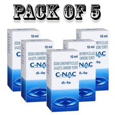 BEST Cataract Eye Drops - Glaucoma, Non Carnosine NAC , Can Cataracts C PACK 5