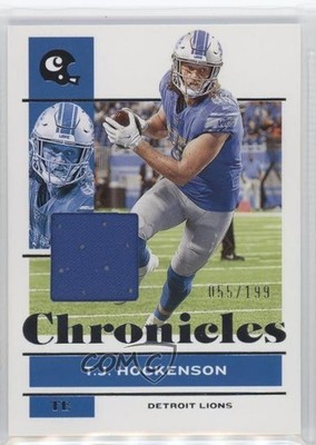2021 Panini Chronicles Jersey 55/199 TJ Hockenson #34 09br