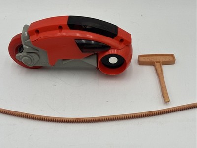 Vintage Tomy Tron 1981 Flynn Red Light Cycle Disney Broken Cord & Cracked