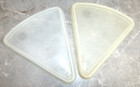 Lot of 2 Tupper Seal Pie Wedge Replacement Lid #268 Clear Sheer replacement vtg — photo 1