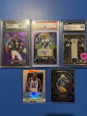 Nfl/nba Graded Slabs And Cards