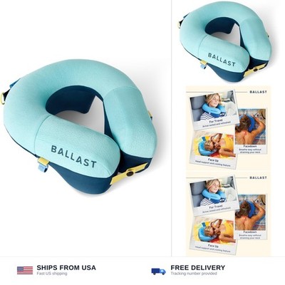 Ballast Pro Beach & Travel Pillow   Inflatable Neck Pillow for Airplanes, Bea...