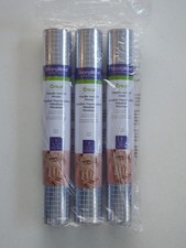 Pack of 3 x Cricut Metallic Iron-On Mosaic 1 x Sheet 12" x 24" 2006984 - Silver
