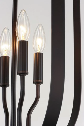 Maxim 10034 Provident 4 Light 15"W Taper Candle Pendant - Picture 9 of 11