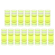 15pcs Small Cylindrical Bubble Level Vials 8x22mm Levels Measuring Tools