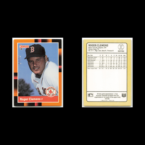 Roger Clemens Lot 9 Baseball Cards 1988 Donruss Baseballs Best Boston Red Sox NM - Picture 3 of 11