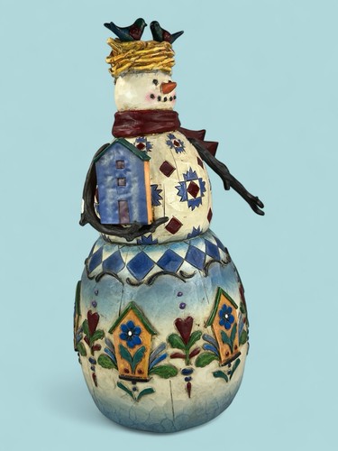 2003 Jim Shore Heartwood Creek “Winter’s Haven” Snowman figurine 112248 - Picture 6 of 13