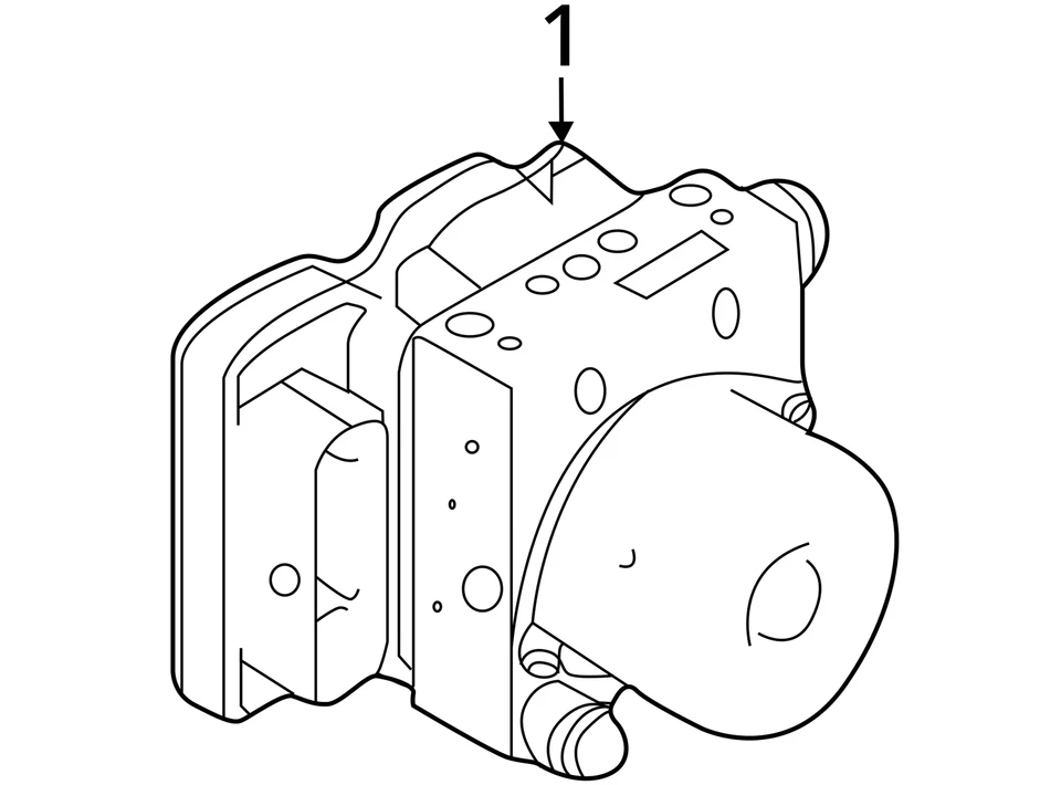 Anti-Lock Brake Part Assembly Fits 19 INFINITI QX50 748931 Foto 3 de 4