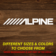 Alpine Logo Vinyl Decal Sticker Many Sizes Colors Free Shipping Car Audio Radio