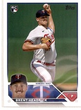 2023 Topps Update Brent Headrick RC Minnesota Twins #US54