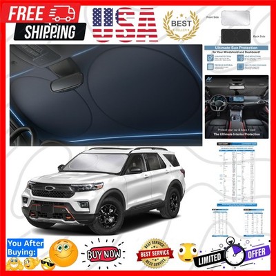 Foldable Windshield Sun Shade for Car – 240T Reflective UV and