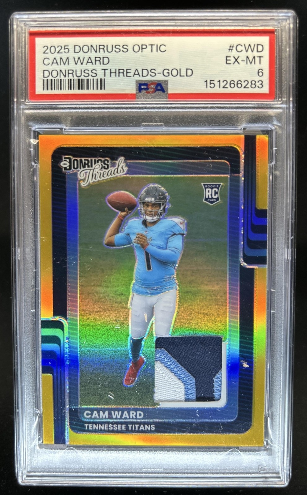 Cam Ward Panini Donruss Optic Donruss Threads #CWD Gold