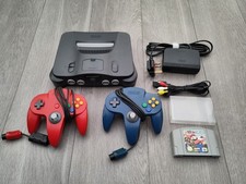 Nintendo 64 N64 Console Bundle + 2 Controllers (New Sticks) + Mario Golf