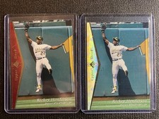 1995 Upper Deck SP #182 Rickey Henderson Base & Silver Versions