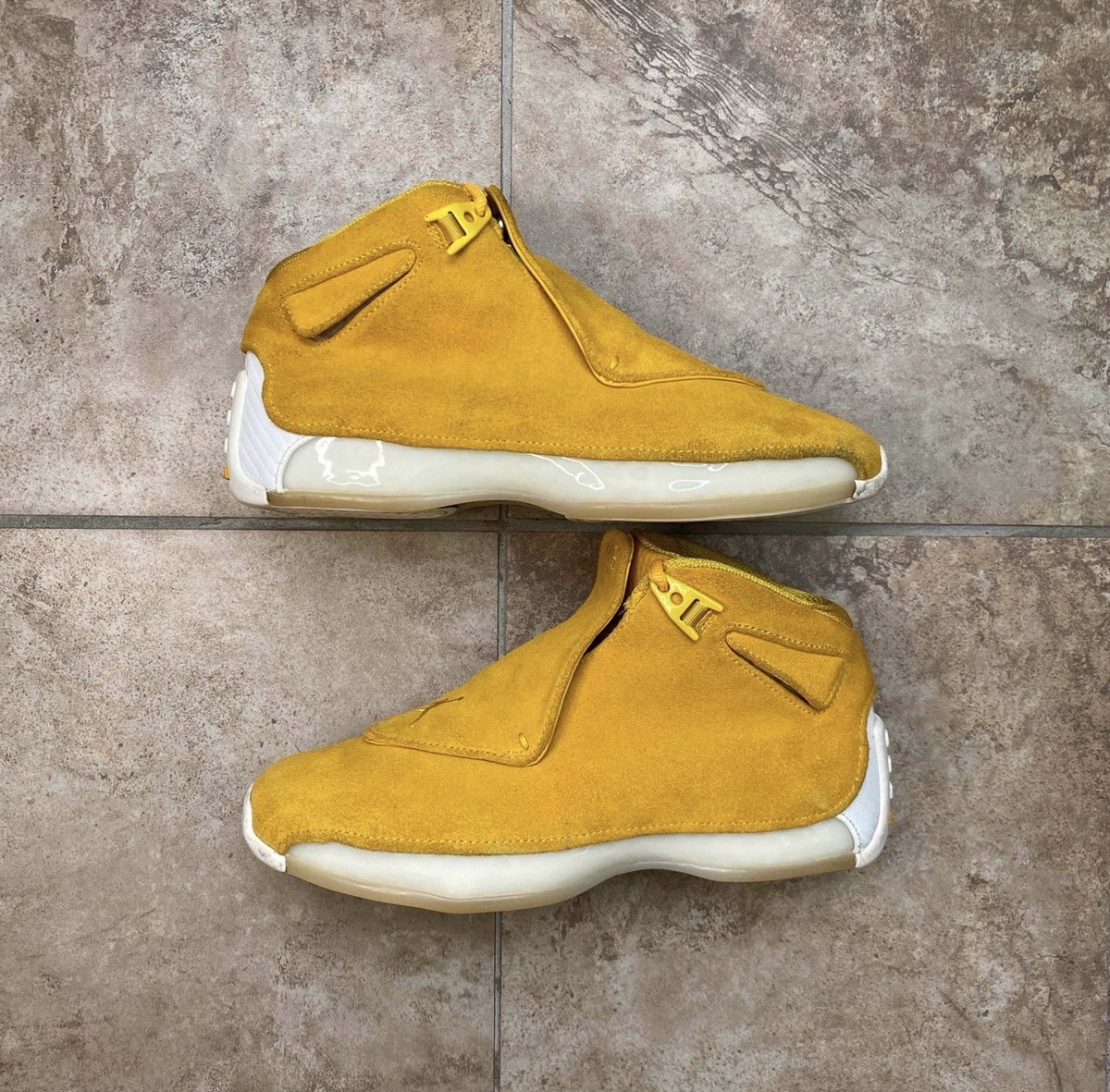 Size 8 - Air Jordan 18 Retro Yellow Suede 884499392422| eBay