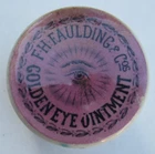 Australian pale pink potlid F.H FAULDING & COs GOLDEN EYE OINTMENT Eye pictorial