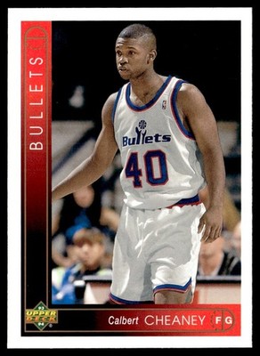 1993-94 Upper Deck Calbert Cheaney Washington Bullets #354
