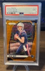2024 Panini Prizm Drake Maye RC #329 Orange Lazer Prizm PSA 9 Patriots