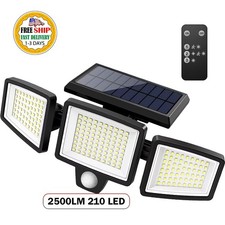 Luz LED Solar Para Exterior Con Sensor De Movimiento Jardin Patio Casa Lampara