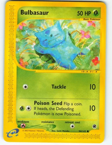 Bulbasaur - 94/165 Expedition Base Set - Pokémon TCG - 2002