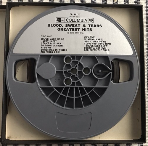 BLOOD SWEAT & TEARS BS&T Greatest Hits Reel To Reel 4 Trk 3 3/4” Tape EXC 1972 - Picture 7 of 8