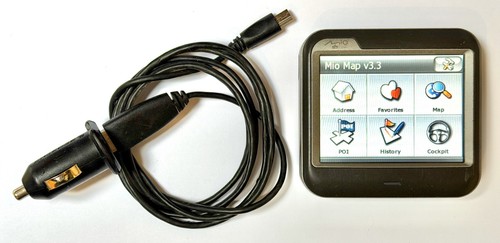 Replacement Mio Digi Walker C230 Portable Car GPS with car adapter - New battery