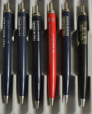 6 Stück Vintage-Kugelschreiber, vor 1990,Werbekugelschreiber,Kulli,Kuli (N47)