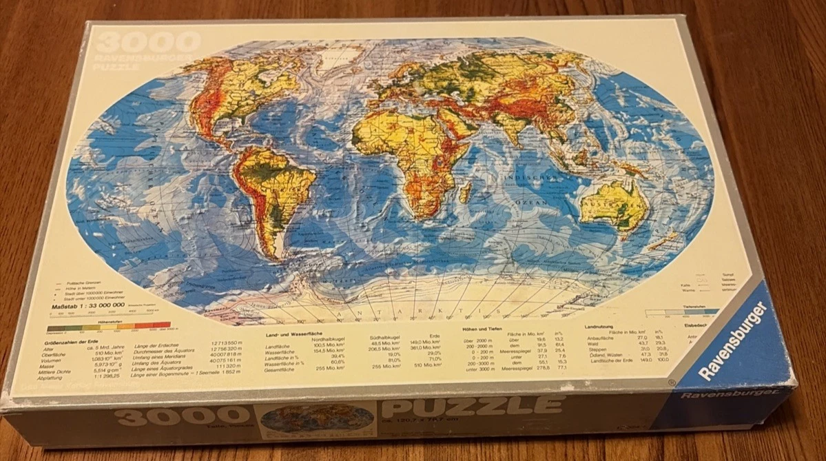 Puzzle Ravensburger 9000 Pièces - Animaux De La Jungle Par David Penfound, RARE