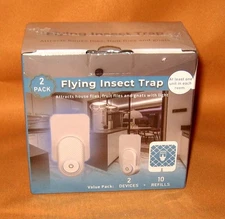 Home Indoor Plug-in Fly Trap - Style: 2 Devices + 10 Glue Cards