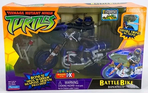 2004 Vintage Teenage Mutant Ninja Turtles Battle Bike Donatello Sealed TMNT