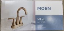 MOEN Mikah 84311BZG Two-Handle Bathroom Sink Faucet in Bronzed Gold