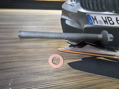 NEU ORIGINAL BMW MINI DIESELMOTOR INJEKTOR SCHRAUBE UND KUPFERSCHEIBE RING