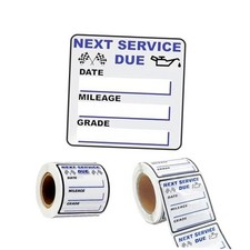 Oil Change Sticker,250 PCS 2 2 Inches Clear Oil Change Window Stickers for