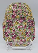 Lord Nelson Briar Rose Chintz Salad Plates / Dessert Plates England Set of 4