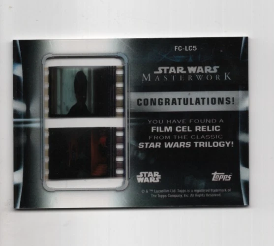 LANDO CALRISSIAN ONE OF ONE FILM CEL RELIC STAR WARS MASTERWORK TRILOGY #D 1/1 - Image 2 of 2