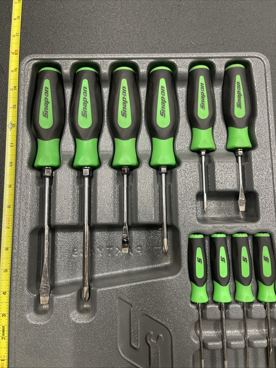 SNAP-ON SGDX6040B G 10Pc GREEN Combo Instinct Soft Grip