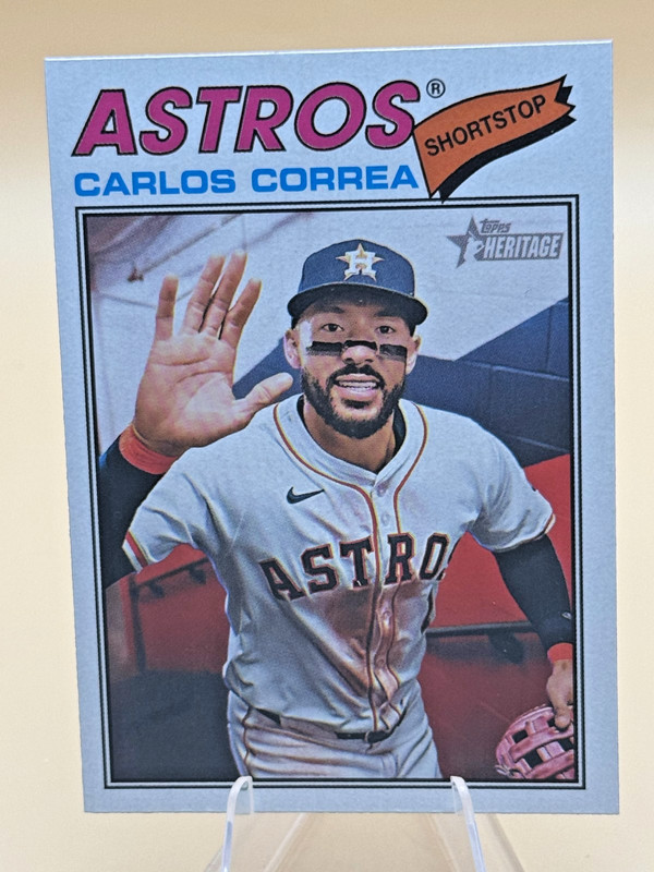 2026 Topps Heritage Carlos Correa #154 Image Variation SP Astros