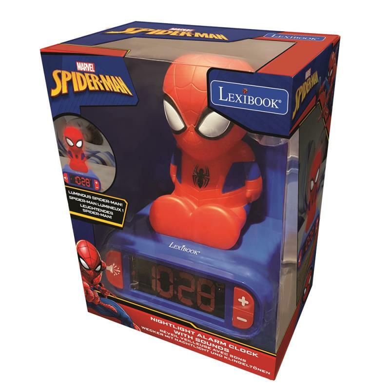 Lexibook RL800SP SpiderMan Night Light Alarm Clock For Kid's│Snooze