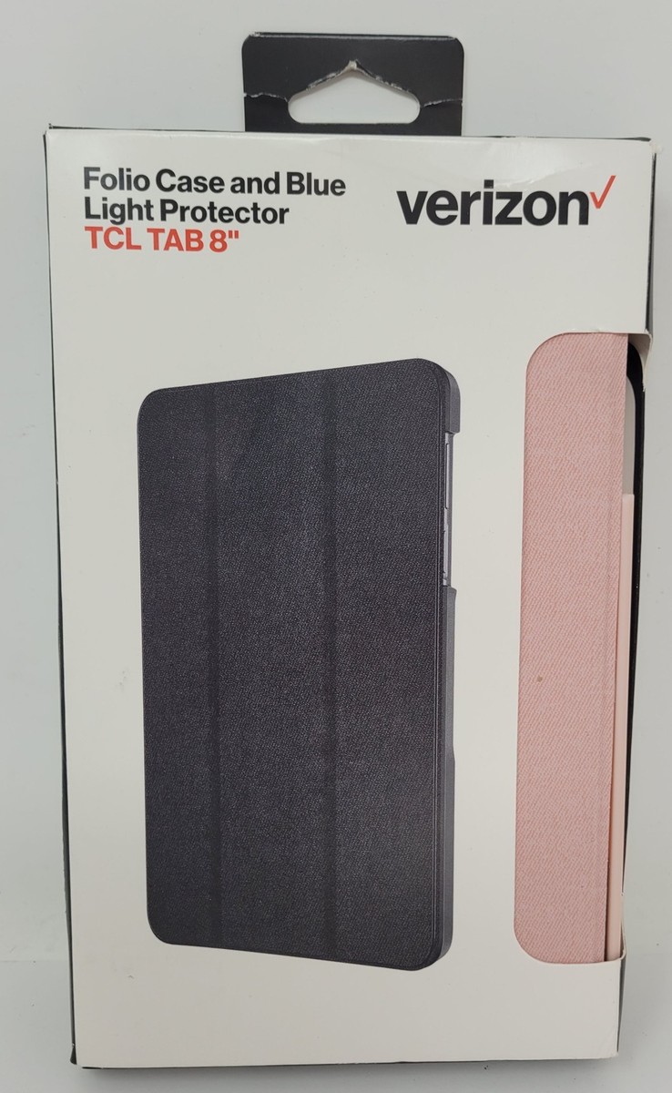 Verizon Folio Case w/ Blue Light Screen Protector for TCL Tab