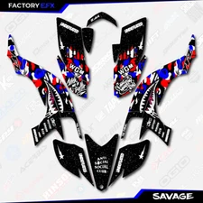 USA Red White Blue Savage Camo Racing Graphics kit fits 03-08 Yamaha YFZ450 ATV