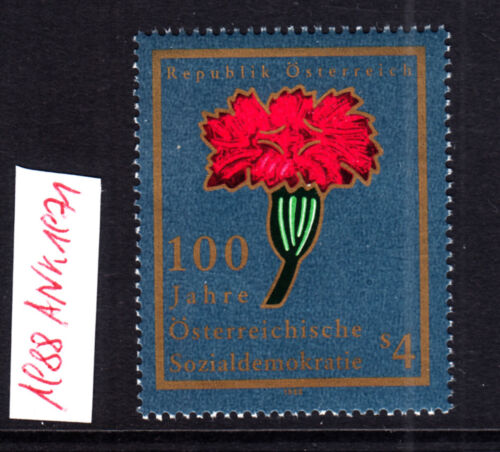 Österreich, 1988, ANK 1971,postfr.,**), "100 Jahre Sozialdemokratie" SPÖ - Bild 1 von 1