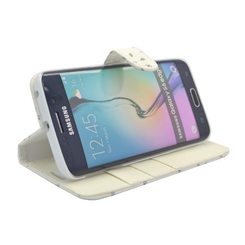 CASE FOR SAMSUNG GALAXY S6 EDGE GLITTER VARIOUS COLOURS PU LEATHER WALLET COVER - Picture 15 of 25