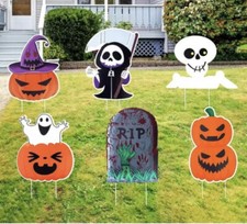 Halloween Yard Decorations, Extra Large Halloween Yard Signs with Stake, Pumpkin