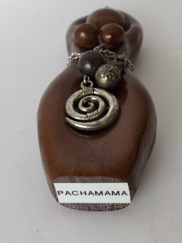 PACHAMAMA GODDESS STATUE * STORY GODDESS * MEDITATION PRIESTESS FIGURINE * - Picture 4 of 4