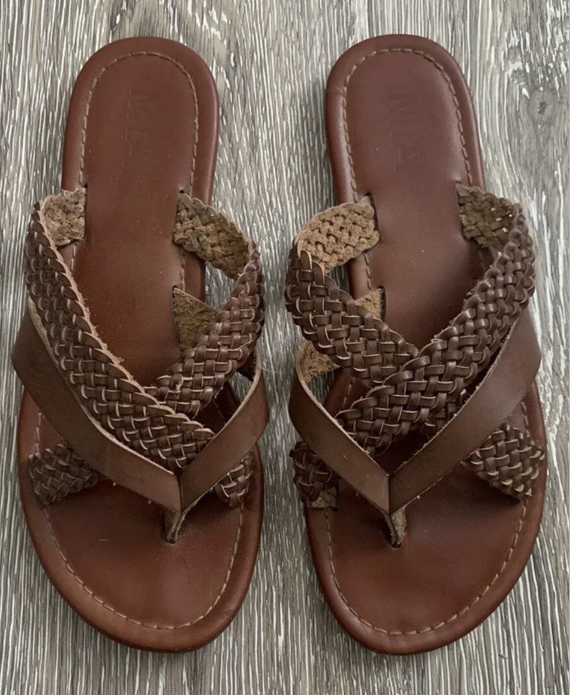mia braided strap sandals