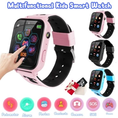 Kinder Smartwatch Telefonuhr mit Musikspieler SOS Kamera Voice Chat Gaming-Uhr