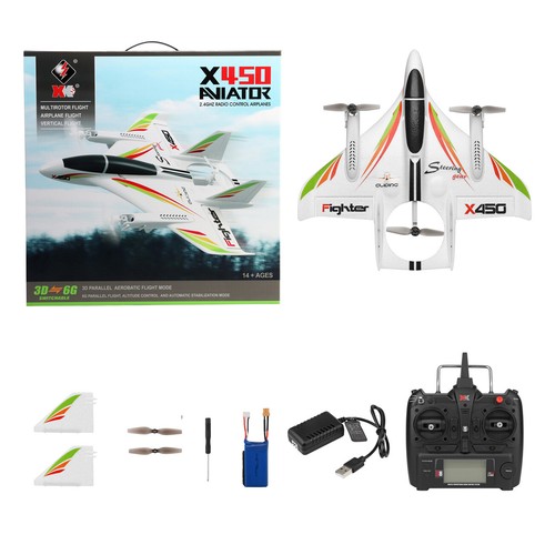 WLtoys XK X450 RC Airplane Brushless 2.4G 6CH 3D/6G LED Fixed Wing RTF EP - Picture 12 of 12
