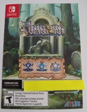 Unicorn Overlord Atlus Vanillaware Heraldry Pack Add-on DLC ONLY Nintendo Switch