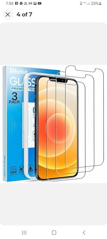 Glass Tempered Pro+ premium Tempered iphone(3pack boxes) (5 boxes)